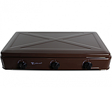 Плита газова настільна з 3 конфорками YUCEL O-300-LPG-BROWN, фото 4