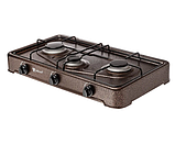 Плита газова настільна з 3 конфорками YUCEL O-300-LPG-BROWN, фото 6