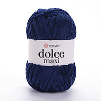 Yarnart DOLCE MAXI (Дольче Максі) № 756 синій (Пряжа плюшева, нитки велюрові для в'язання)