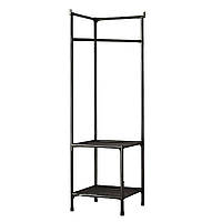 Кутова вішалка підлогова для одягу з полицями 180х45х45 см