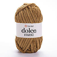 Yarnart DOLCE MAXI (Дольче Максі) № 765 коричневий (Пряжа плюшева, нитки велюрові для в'язання)