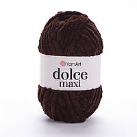 Yarnart DOLCE MAXI (Дольче Максі) № 775 коричневий (Пряжа плюшева, нитки велюрові для в'язання)