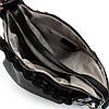 Сумка мішок на дві змійки класична жіноча шкіряна чорна на плече на два відділи на змійках зверху Alex Rai 8087-9, фото 7