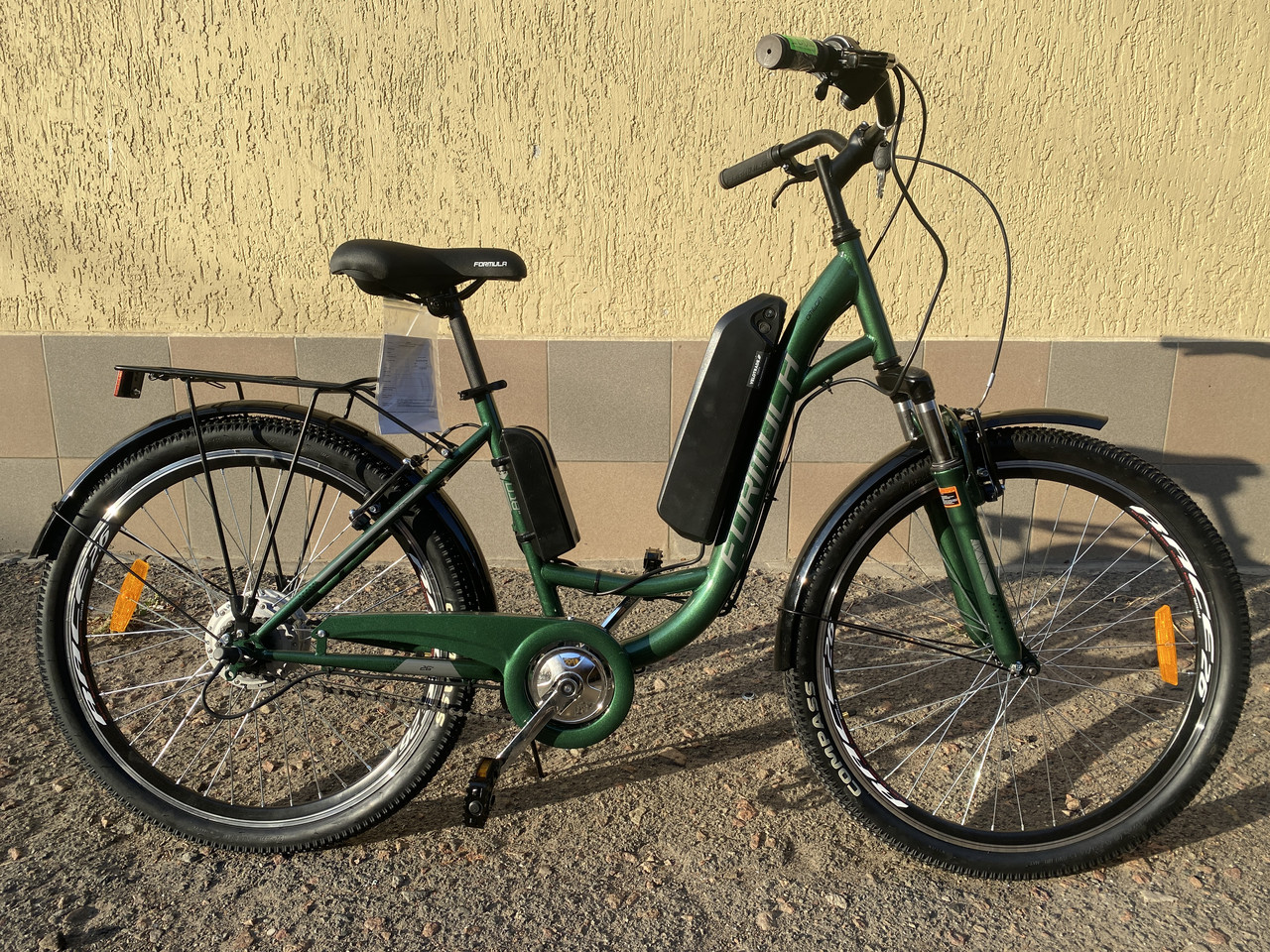 Велосипед з електроприводом 26" ST Formula eOMEGA Vbr рама-18" 36B 10А*г 350Вт зелений 2024