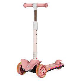 Самокат триколісний дитячий Lionelo Timmy Pink Rose Розовый