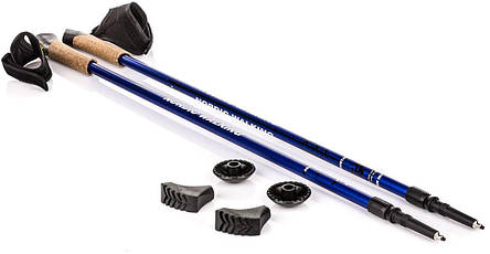 Палиці для скандинавської ходьби NILS Extreme NW 607 Blue, фото 1