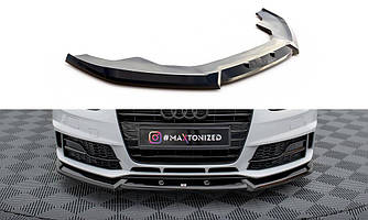 Сплітер Audi A4 B8 Competition тюнінг обвіс губа спідниця елерон (V1)