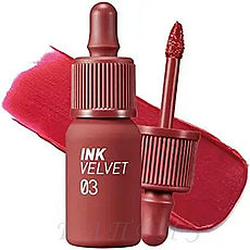 Матовий тинт для губ Peripera New INK The Velvet 03 Red Only 4g