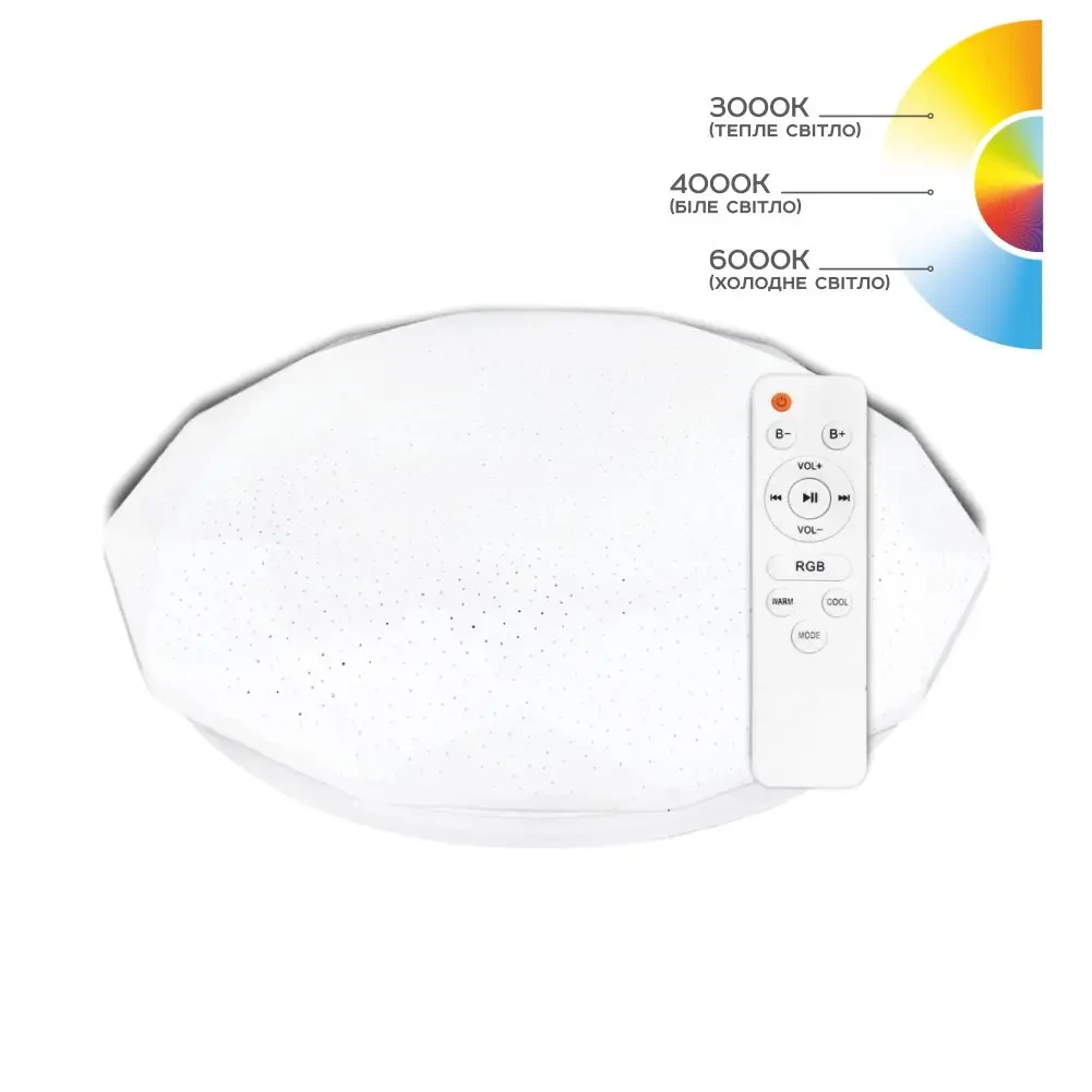 Світильник з пультом RGB BIOM SML-R44-70 Вт 3000-6000K