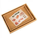 Набір підносів для сніданку Supretto з бамбука 2 шт. (7898), фото 6