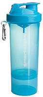 Шейкер SmartShake Slim NEON Blue 500 мл Блакитний