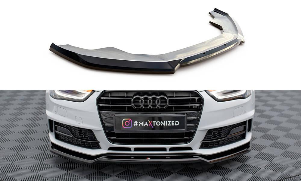 Сплітер Audi A4 B8 Competition тюнінг обвіс губа спідниця елерон (V2)