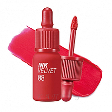 Матовий тинт для губ Peripera New INK The Velvet 08 Sellout Red 4g