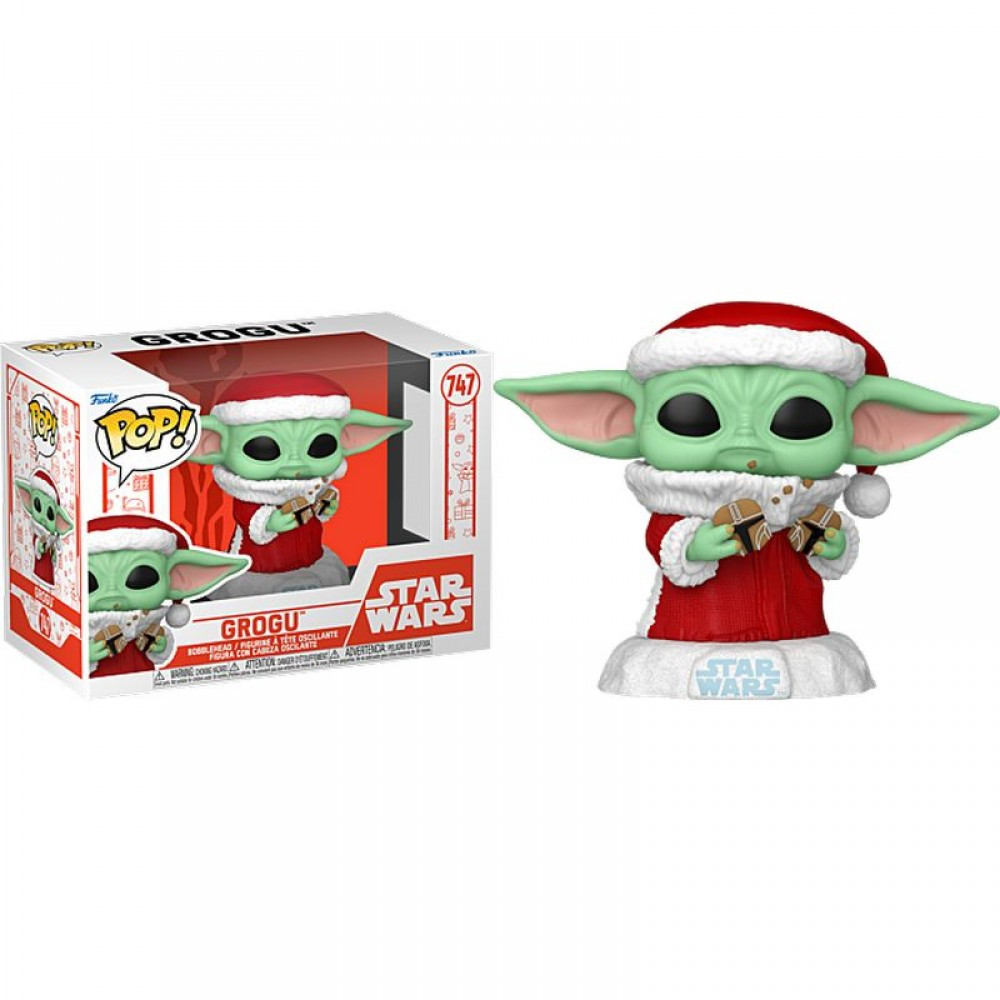 Фігурка Funko Pop Star Wars Mandalorian Holiday - Grogu / Фанко Поп Мандалорець - Грогу