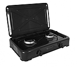 Газова настільна плита Yucel O-200-LPG, 2 конфорки, чорний колір, фото 4