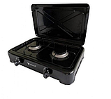 Газова настільна плита Yucel O-200-LPG, 2 конфорки, чорний колір, фото 5