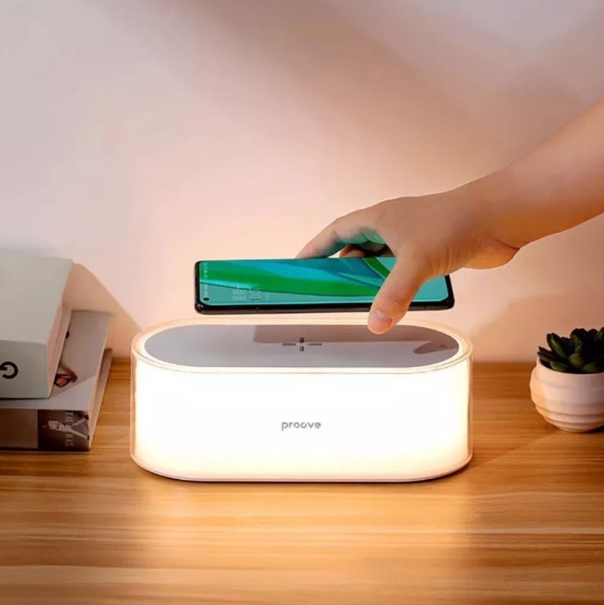 Портативний нічник з безпровідною зарядкою Proove Glow 1200 mAh