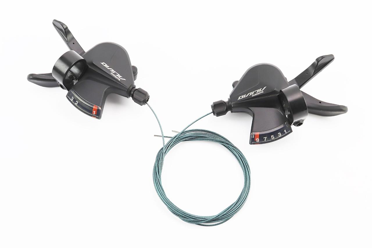 Перемикачі (манетка) 3x9 швидкості, чорні ALIVIO SL-M3100, ВЕЛОЗАПЧАСТИНИ, SV-404290, фото 1