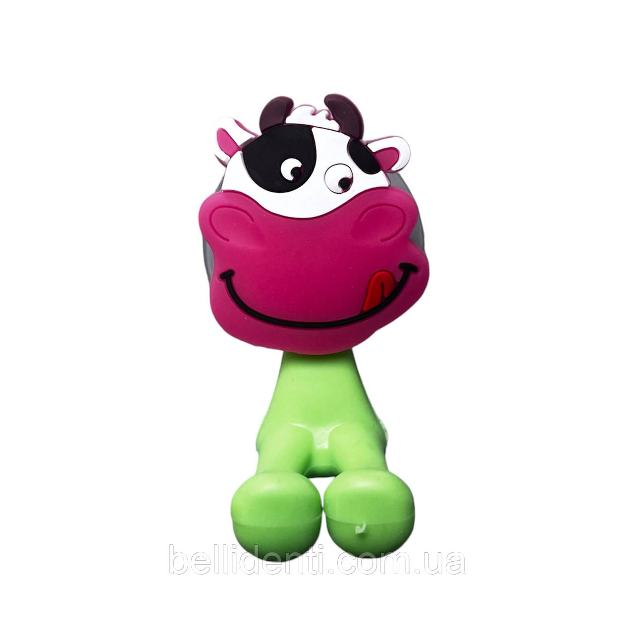 Настінний тримач для зубної щітки на присосці (корівка), 1 шт