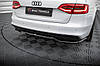 Дифузор Audi A4 B8 S-Line (12-16) тюнінг обважнення спідниця заднього бампера, фото 4