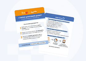 Медична Інформаційна пластикова ID-картка Гіпокартка