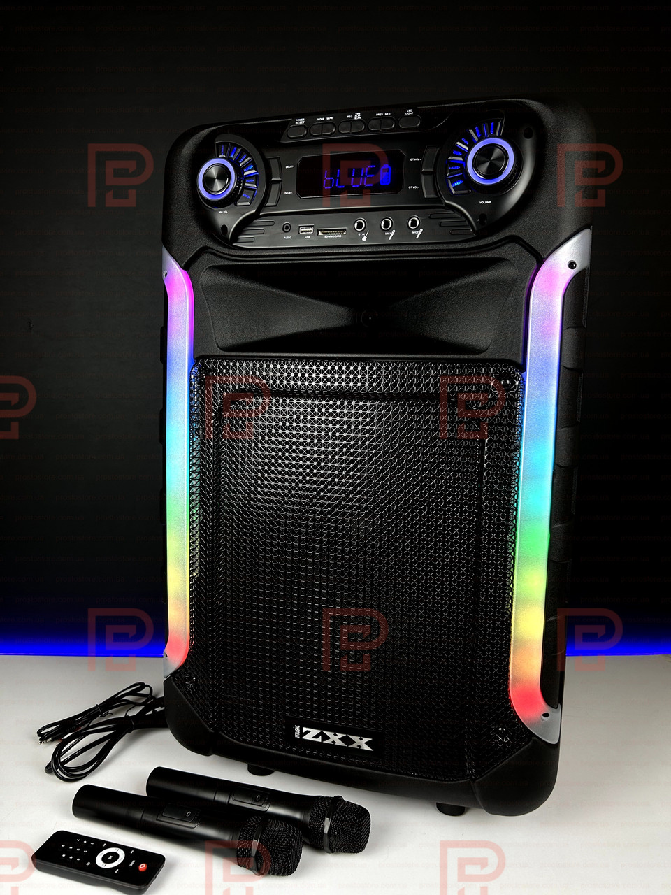Портативна Bluetooth колонка JBL TMG 400 Вт з підсвічуванням, акумулятором та 2 мікрофонами