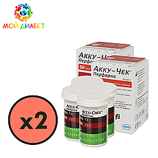 Тест-смужки Accu-Chek Performa 200 шт. у 4 флакони по 50 шт. в упаковці