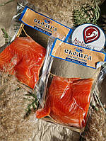 Сьомга слабосолона шматочками 250 грамів