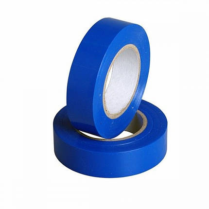 Ізоляційна стрічка BuildNext, синя, 10м - захист проводів і з'єднань, фото 1