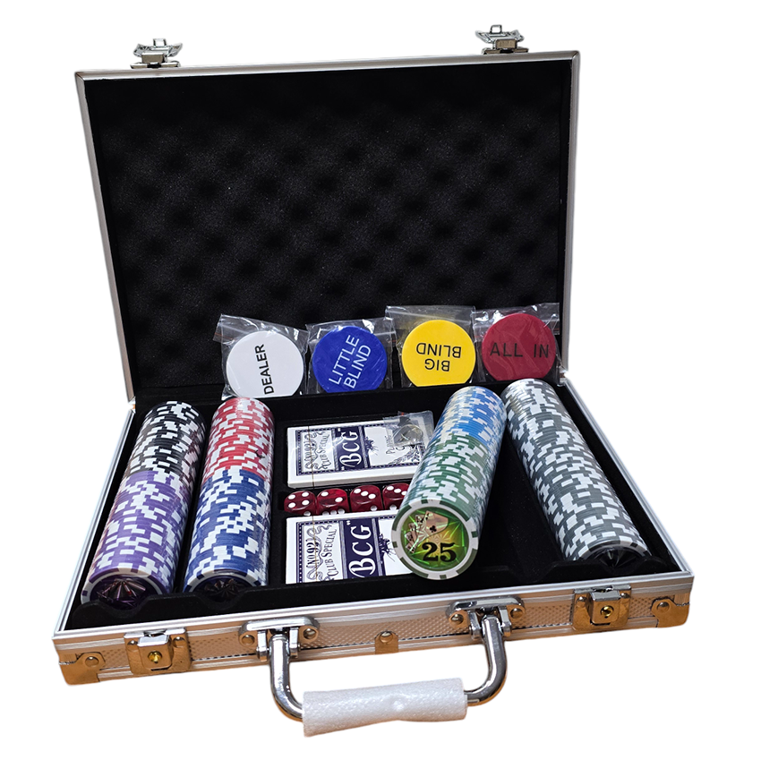 Набір для гри в покер на 200 фішок, колір 1 (колоди), фото 1