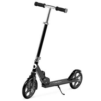 Самокат двоколісний Lionelo Luca Graphite/Black (складний, підніжка) Чорний