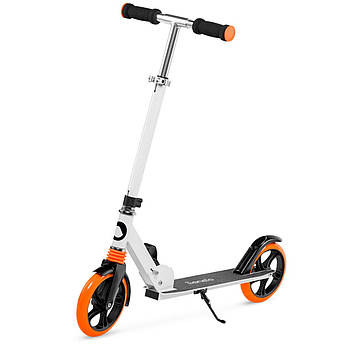Самокат двоколісний Lionelo Luca Orange/White (складний, підніжка) Білий