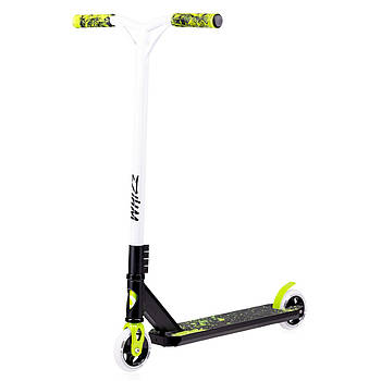Самокат трюковий Lionelo Whizz Green Lime Black Чорно-білий