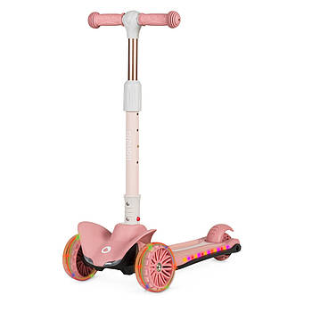 Самокат триколісний дитячий Lionelo Timmy Pink Rose Розовый