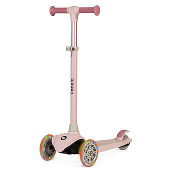 Самокат триколісний дитячий Lionelo Jessy Pink Rose Рожевий