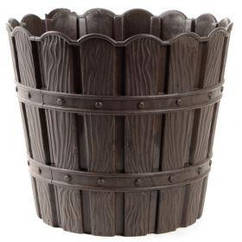 Квітковий горщик із дренажем 3 л VIOLET HOUSE 1046 BAMBOO BROWN