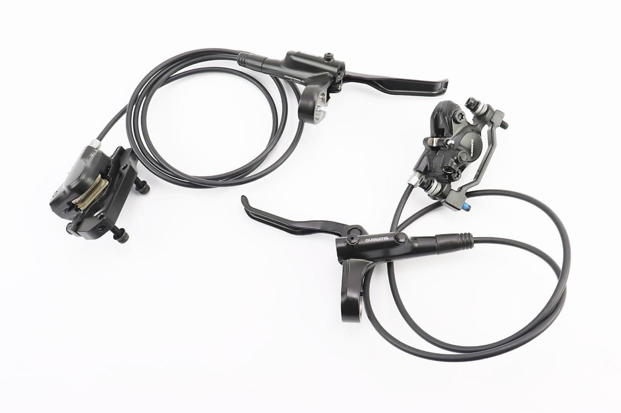 Гальмо Disk-brake гідравлічне переднє 800мм (F180мм)+заднє 1400мм (F180/R160мм), чорне BR-MT200, ВЕЛОЗАПЧАСТИНИ, SV-404260, фото 1