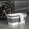Складне відро для прибирання 15 л, на коліщатках, Barrel LY-488 / Відро-кошик силіконове / Відро під швабру, фото 6