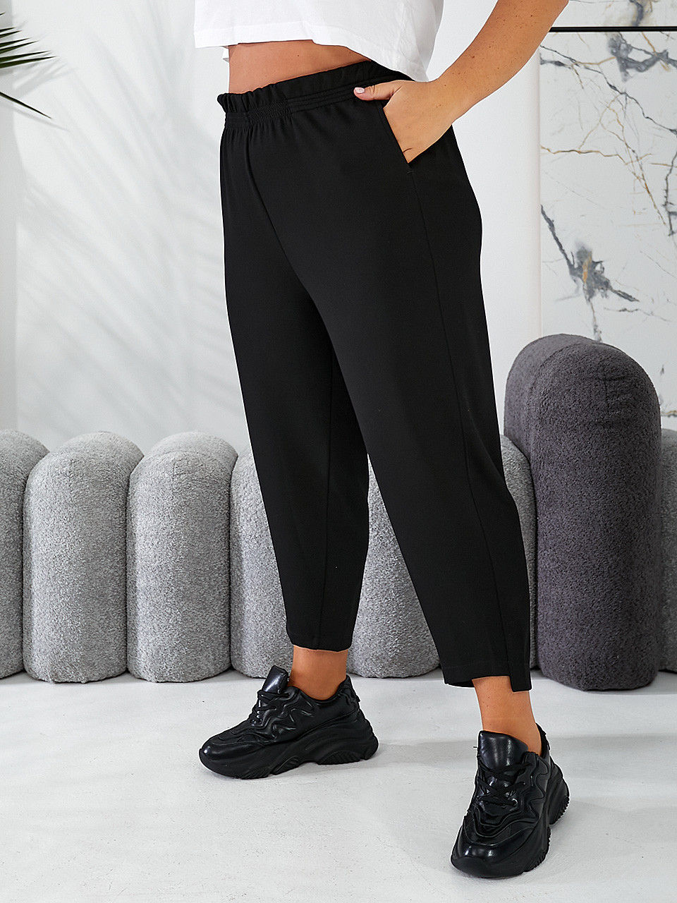 Штани ступінчастого крою, фото 1