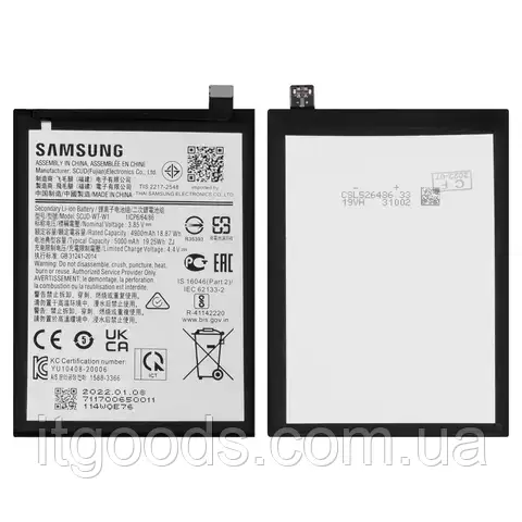 Оригінальний акумулятор SCUD-WT-W1 5000mAh 3.85V для Samsung Galaxy A22 5G 2021 A226 / SM-A226B / SM-A226BDS