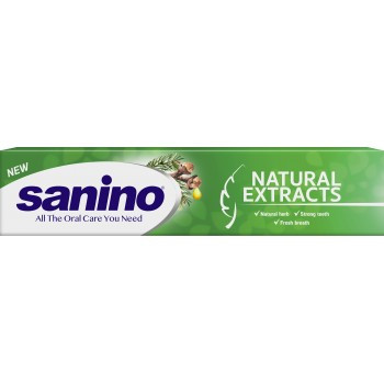 Зубна паста Sanino Natural Extracts 90 мл, Sanino, Арт.57388