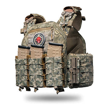 Плитоноска Neptun GEN4 V1 піксель із системою швидкого скидання MOLLE + 3 підсумків