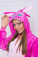 Кигуруми розовый Стич, кигуруми женская Стич, пижама кегурми для подростка девушки 145-195 см S-XL