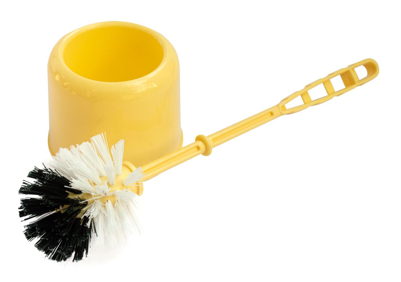 Туалетний йоржик «Куля» з підставкою економ бежевий (ПП КВВ), фото 1