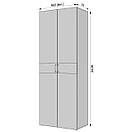 Шафа зі штангою та полицями. Фасад МДФ №4, фото 4