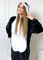 Кигуруми грустная панда кегуруми мужская и женская Панда, теплая пижама кигуруми 145-195 см S-XL