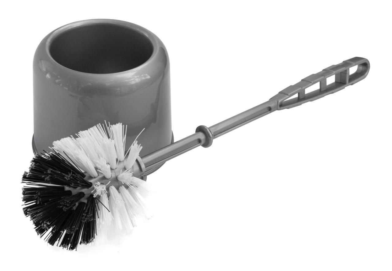 Туалетний йоржик «Куля» з підставкою економ сірий (ПП КВВ), фото 1