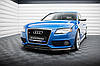 Сплітер Audi S4 B8/A4 S-line (07-11) тюнінг обвіс губа (V2), фото 2