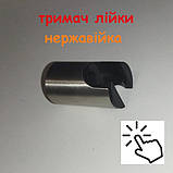Змішувач для ванни неіржавка сталь з довгим поворотним виливом носиком гусаком ZERIX LR72201 SUS304 з душем, фото 4