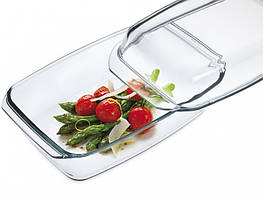 Форма для запікання жаростійка скляна з кришкою прямокутна Simax 3.2 л 7156/7166